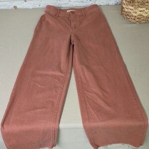 Oat Wide-Leg Jeans in Rust  Size 27 / 4